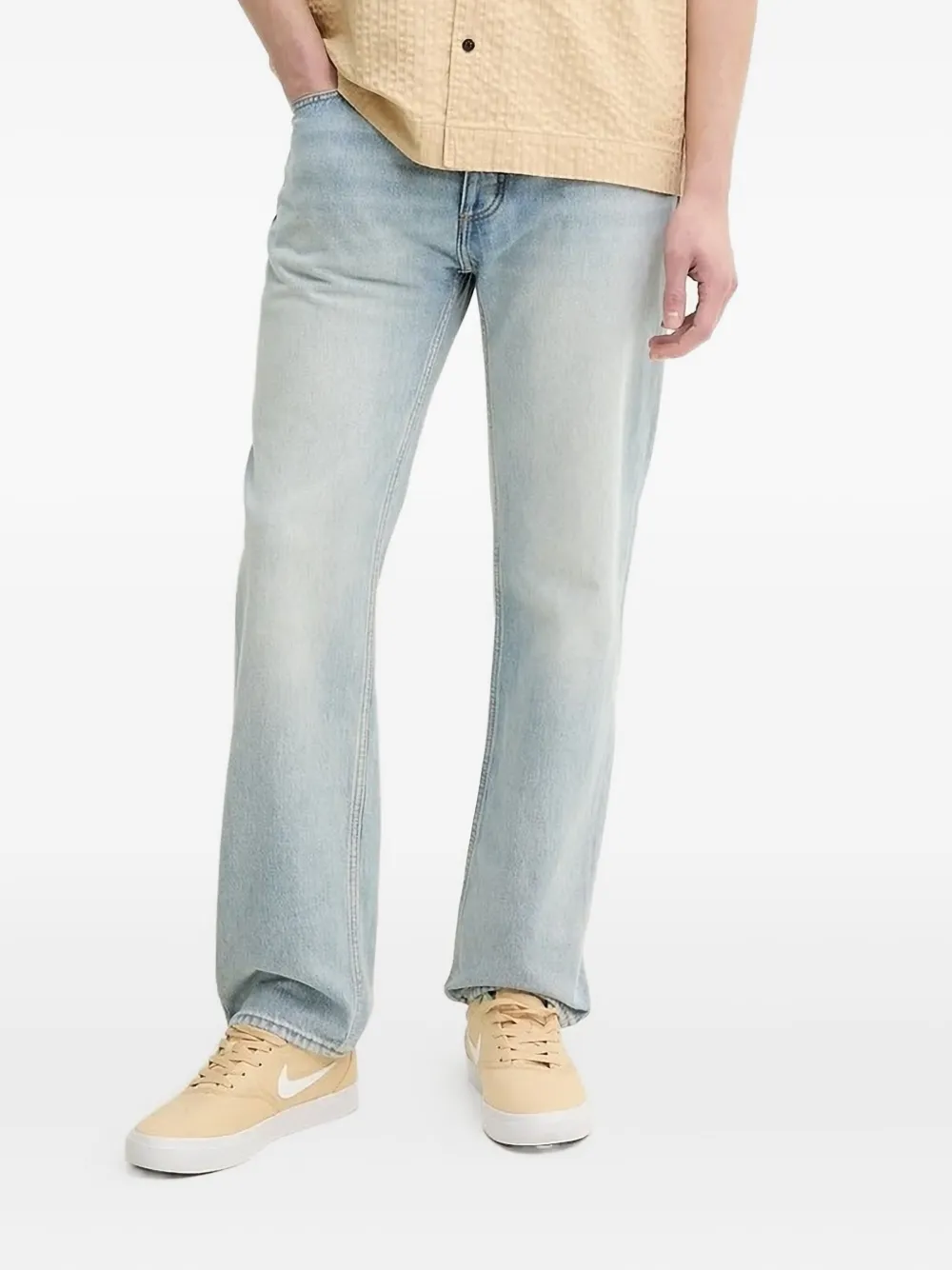 HUGO straight-leg jeans Blauw