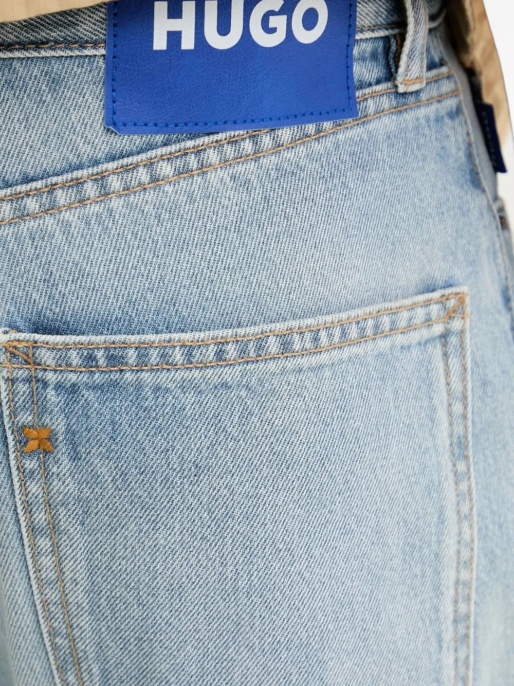 HUGO Straight jeans Blauw
