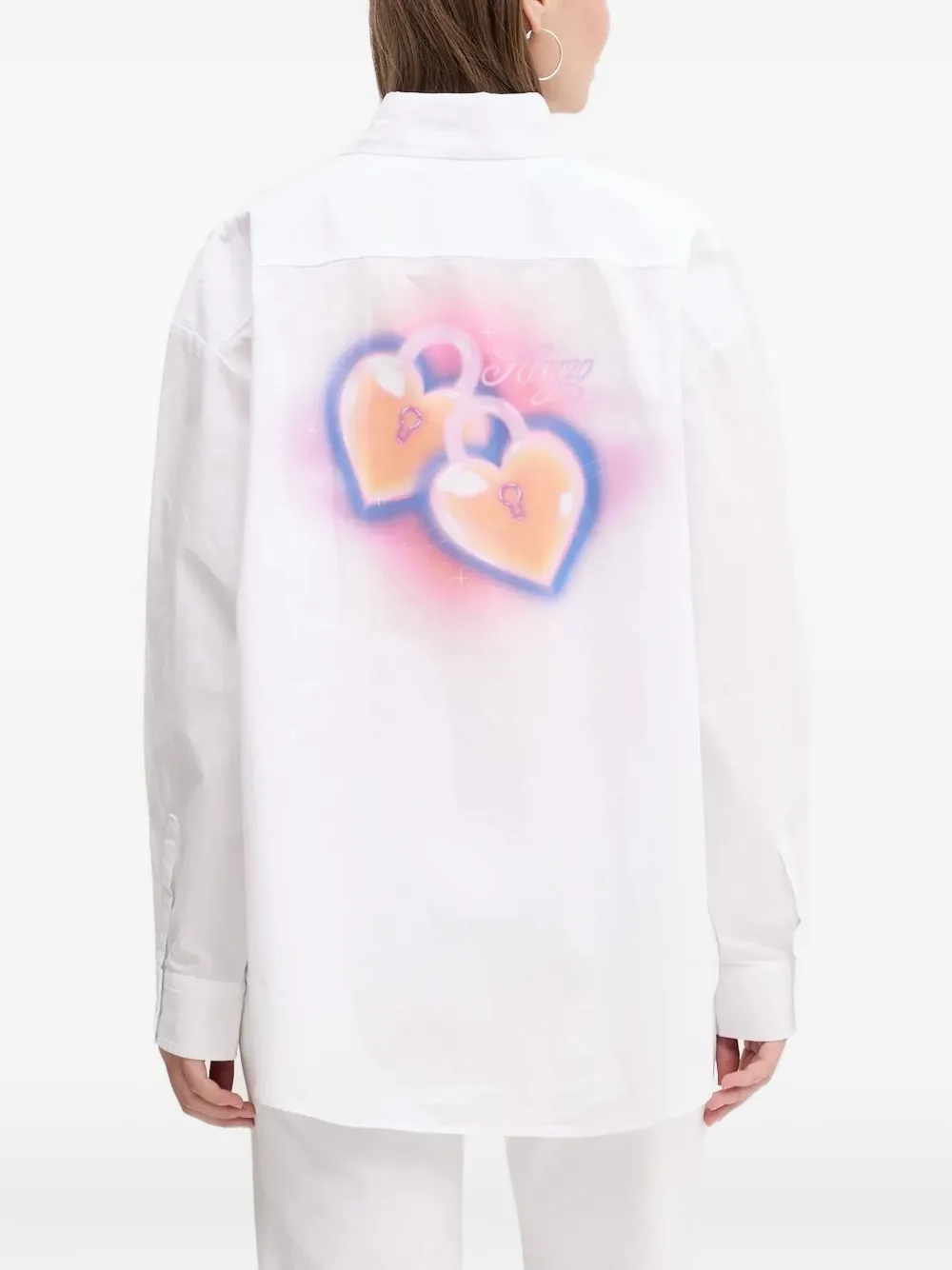 HUGO Blouse met print Wit