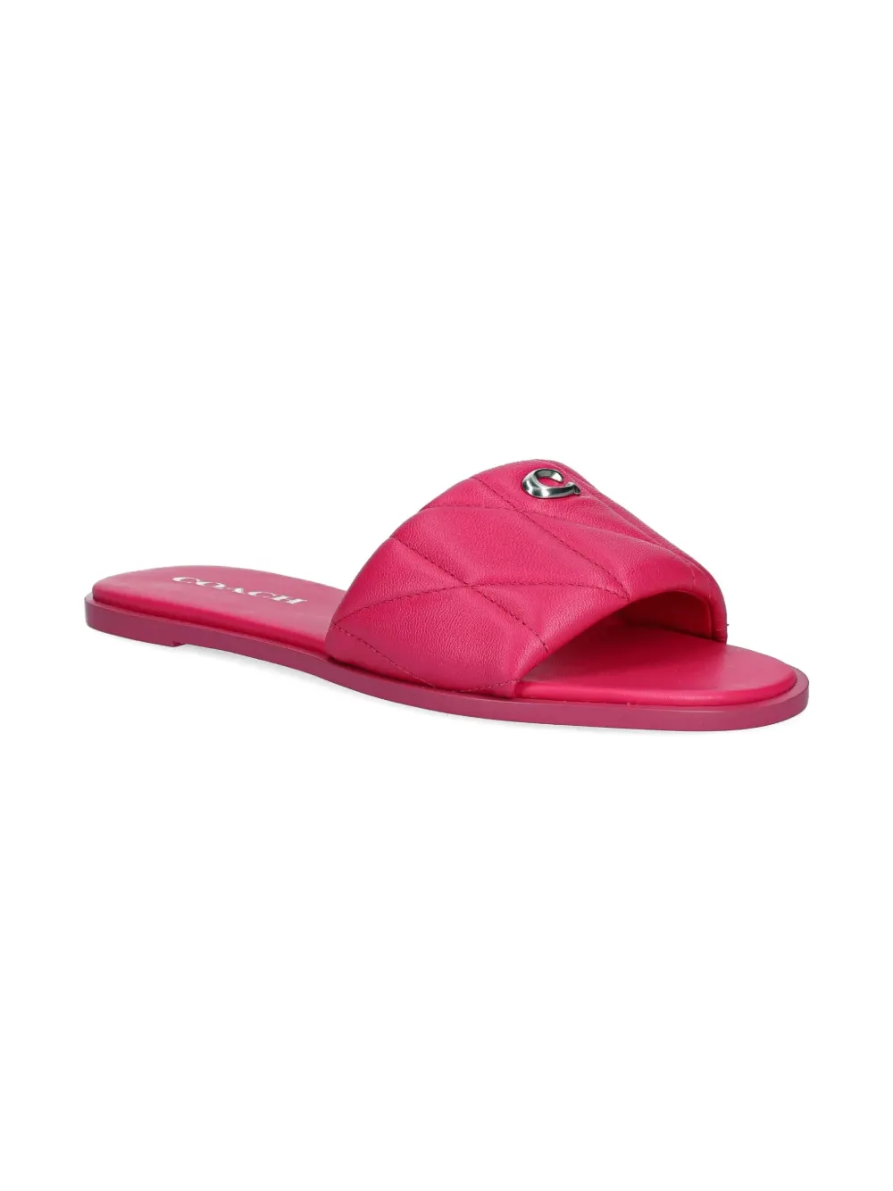 COACH LOGO-PLAQUE SANDALS 