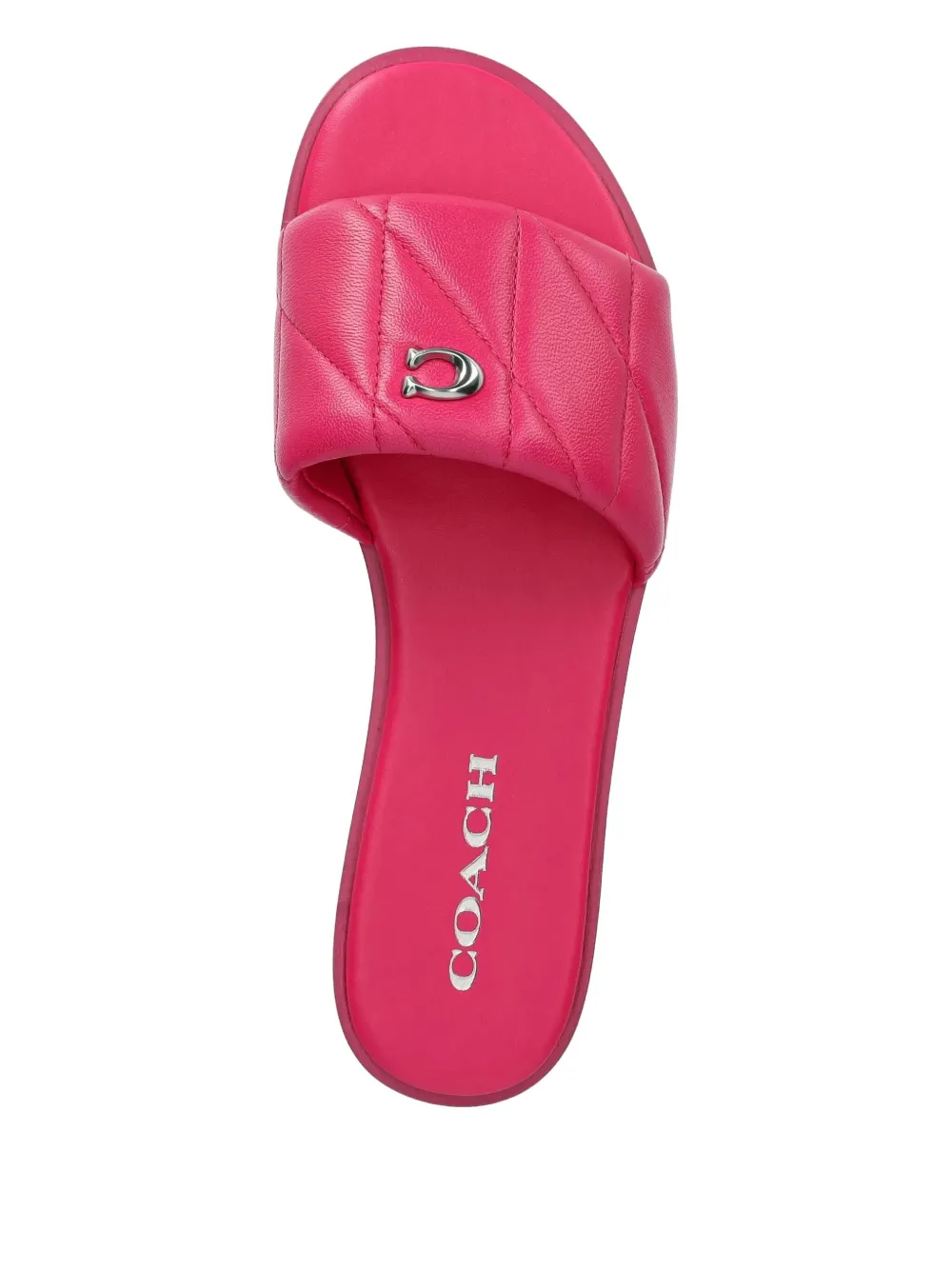 COACH LOGO-PLAQUE SANDALS 