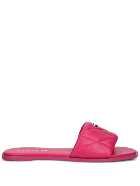 Coach logo-plaque sandals 