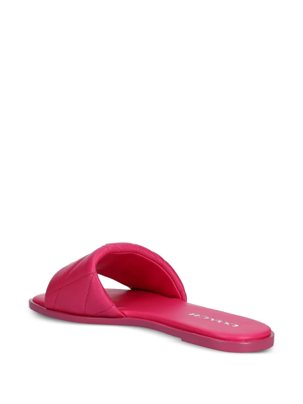 Coach logo-plaque sandals Pink