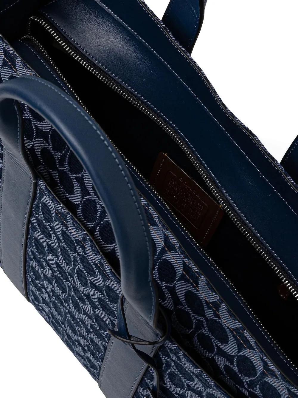 Coach Wesley Monogram Tote Bag In Blue