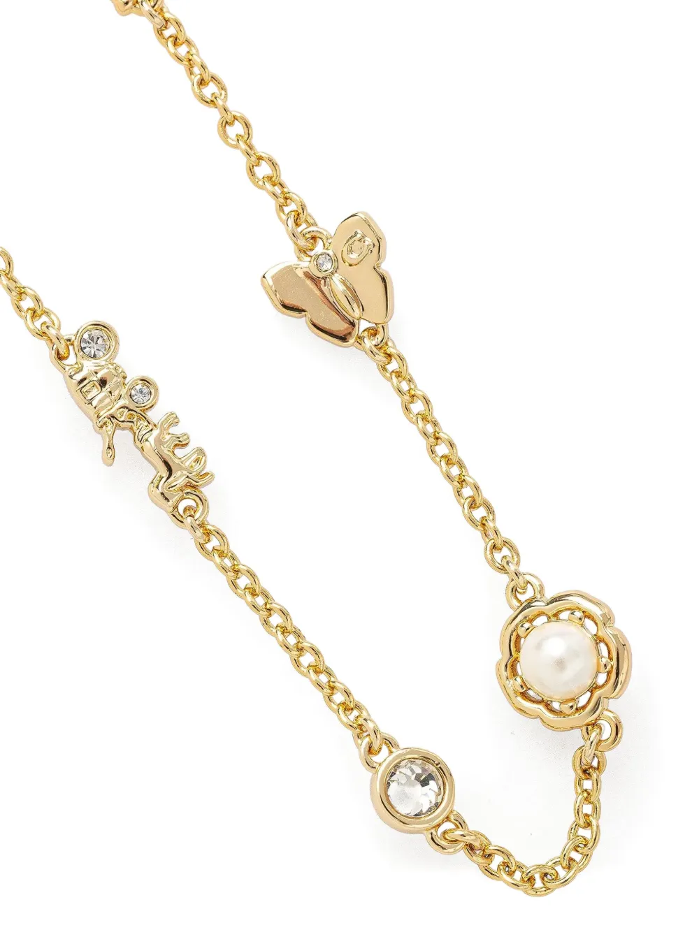 Coach Garden Charms armband met vlinder - Goud