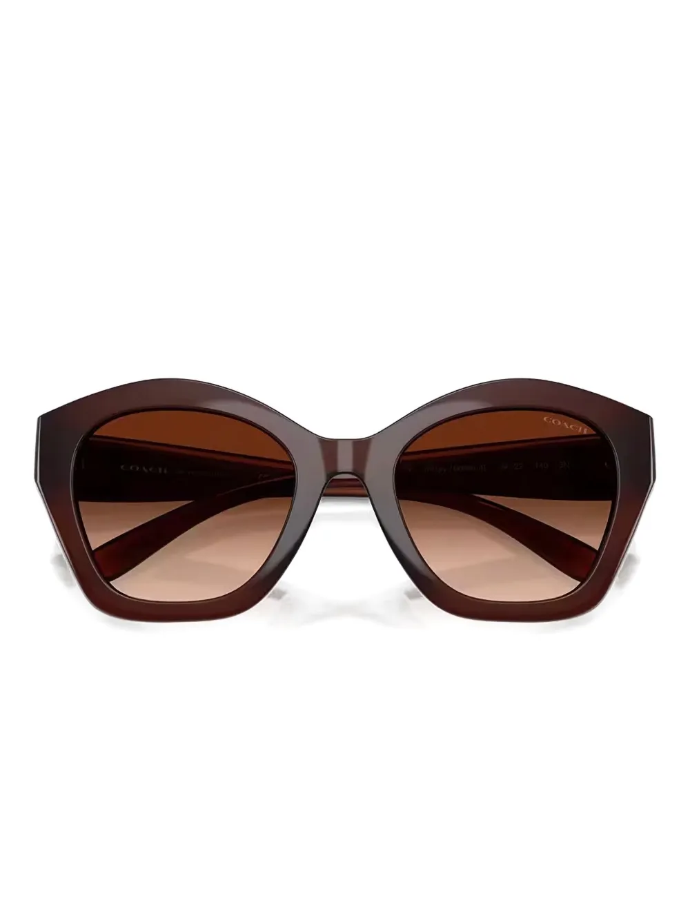 Coach Zonnebril met cat-eye montuur Bruin