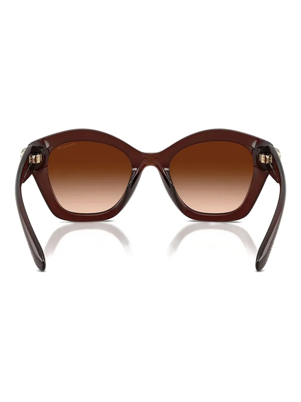 Coach Zonnebril met cat-eye montuur Bruin