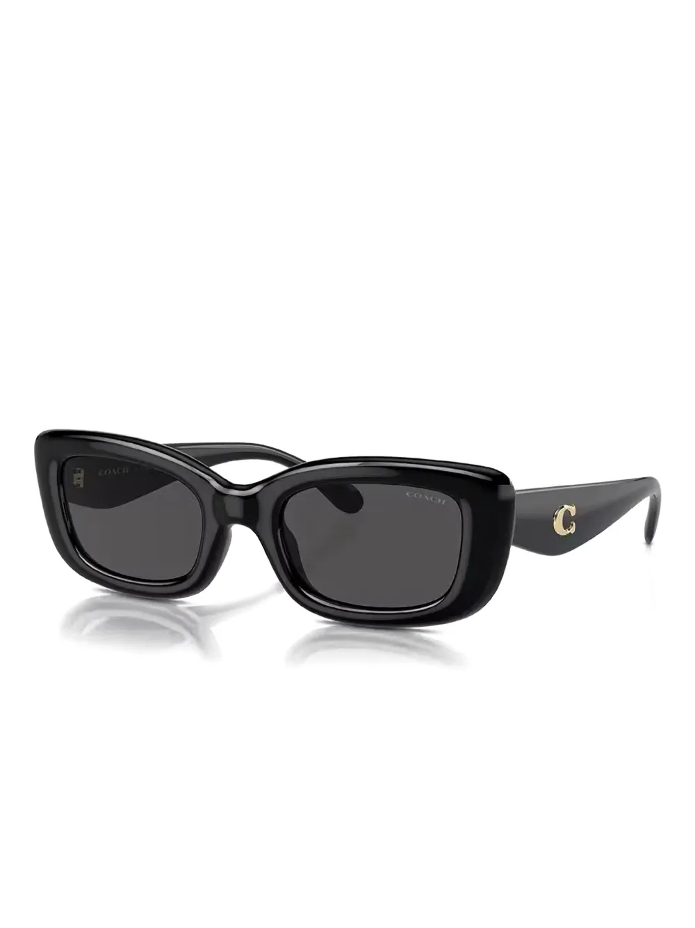 Coach Zonnebril met cat-eye montuur Zwart
