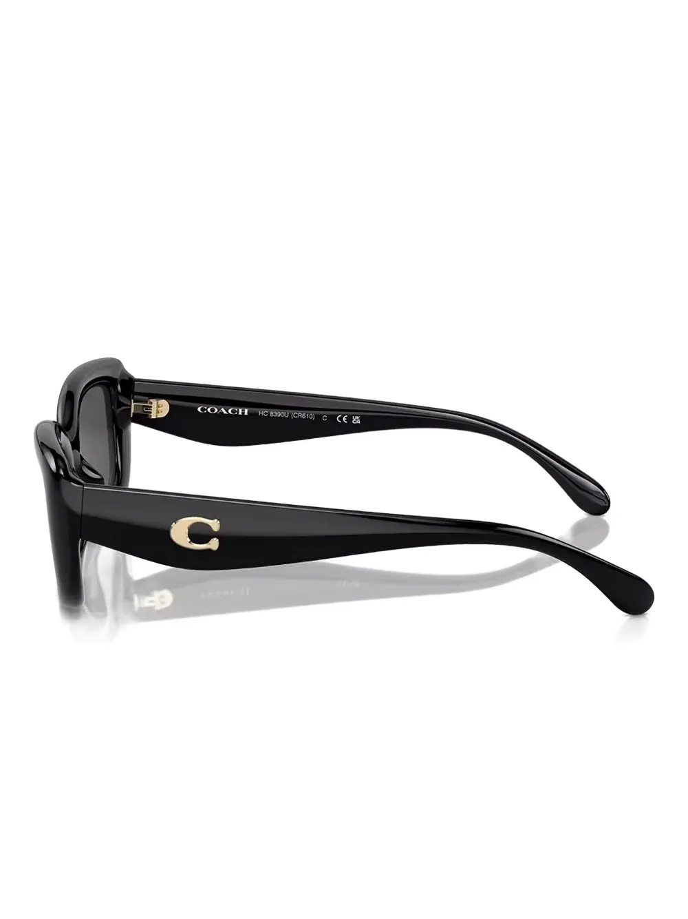 Coach Zonnebril met cat-eye montuur Zwart