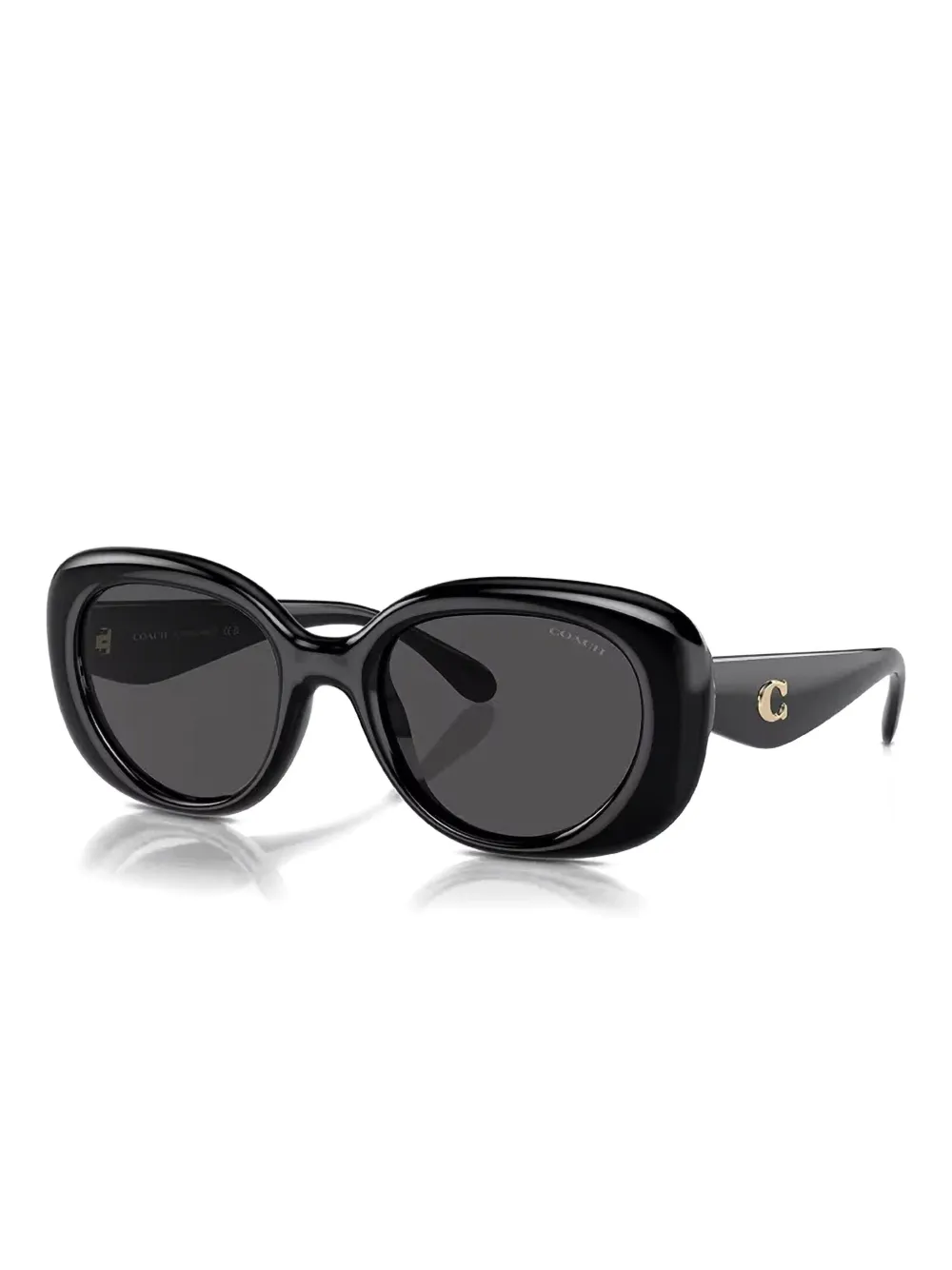 Coach Zonnebril met cat-eye montuur - Zwart