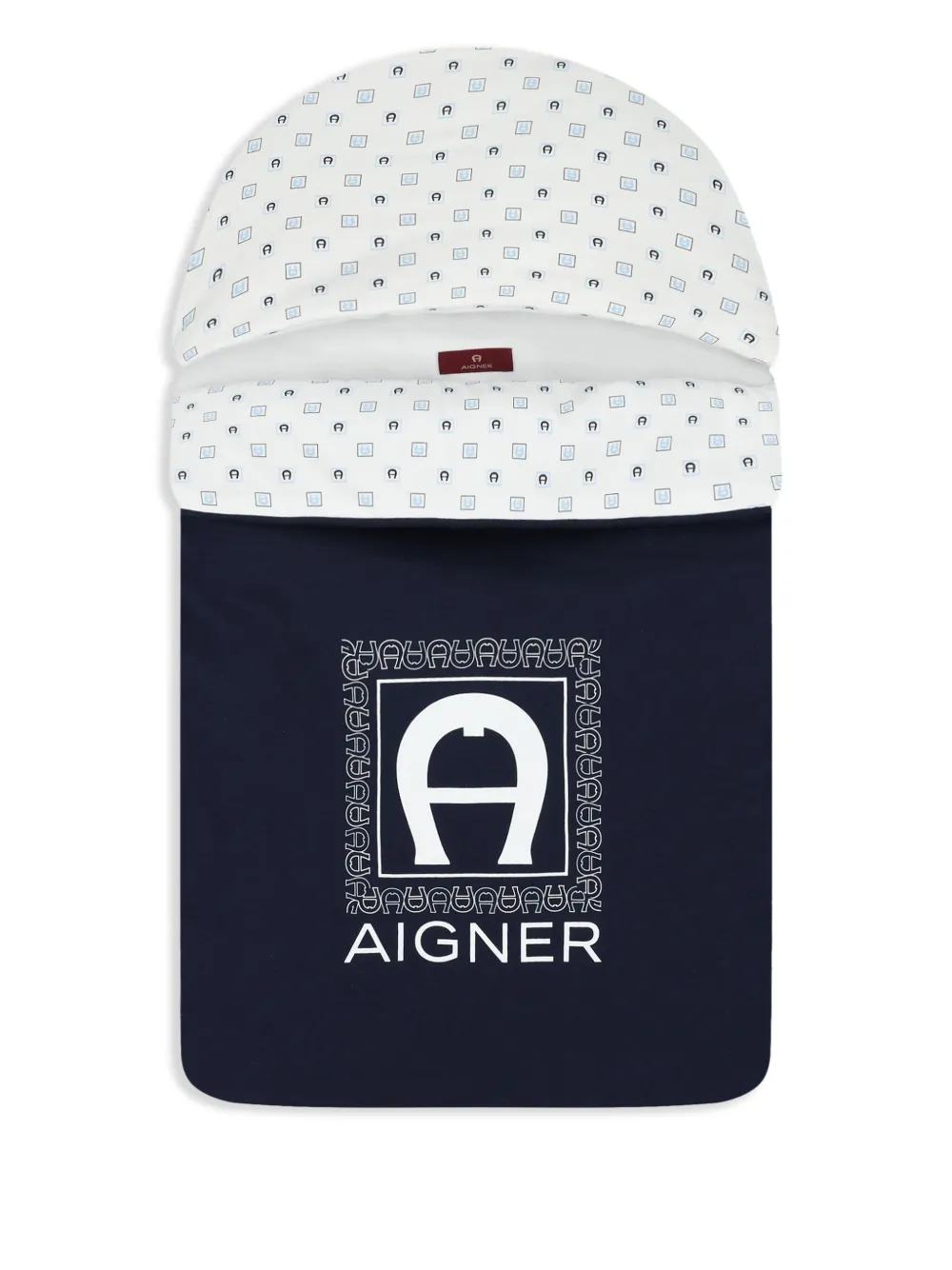 Aigner Kids Deken met logo Blauw