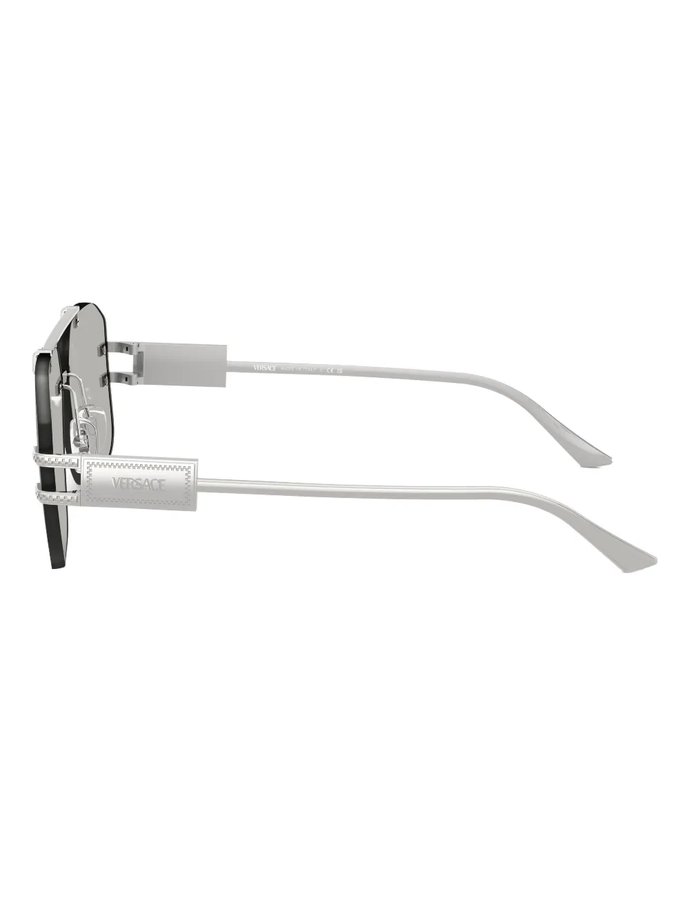 Versace Eyewear Zonnebril met piloten montuur Zilver