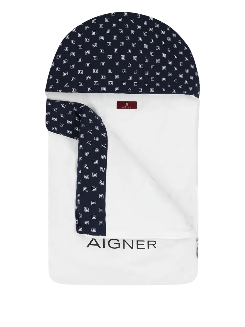 Aigner Kids Deken met logo Wit