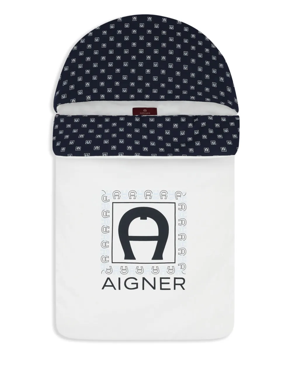 Aigner Kids Deken met logo Wit