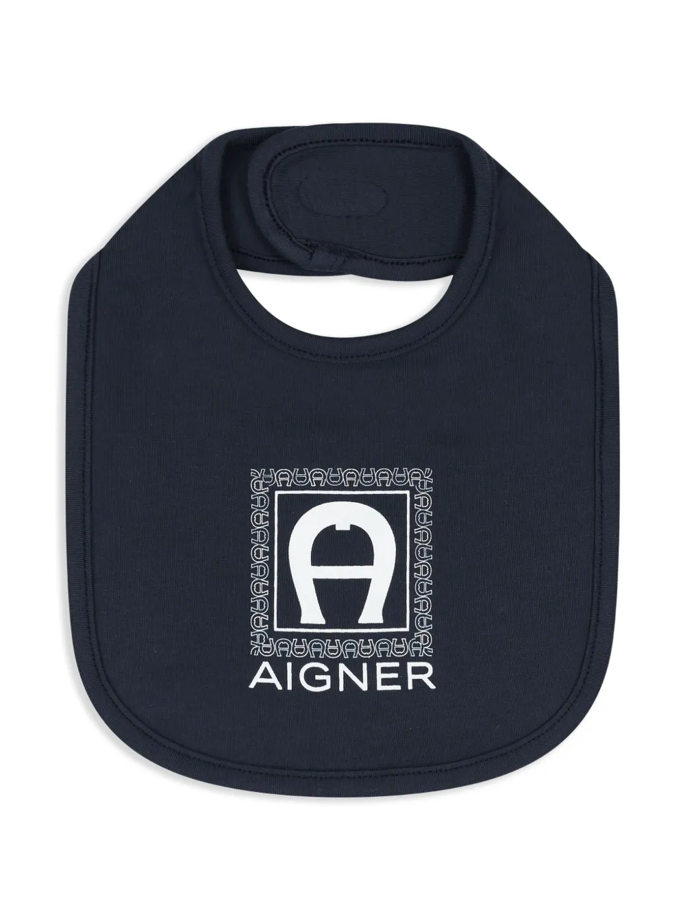Aigner Kids Slabbetje met logo Blauw