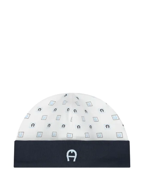 Aigner Kids logo-embroidered beanie