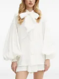 Charo Ruiz Ibiza bow-detail balloon-sleeve blouse - White