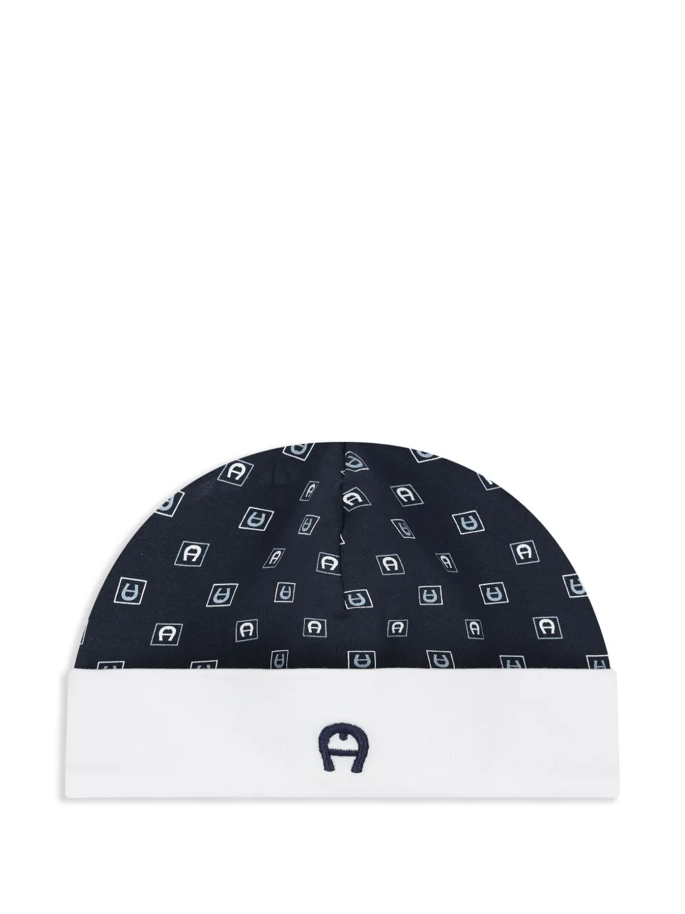 Aigner Kids Muts met geborduurd logo Blauw