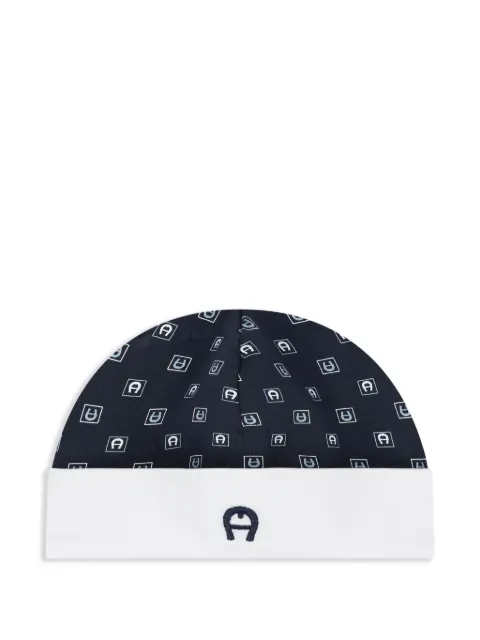 Aigner Kids gorro con logo bordado