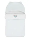 Aigner Kids bear-motif logo baby nest - Blue