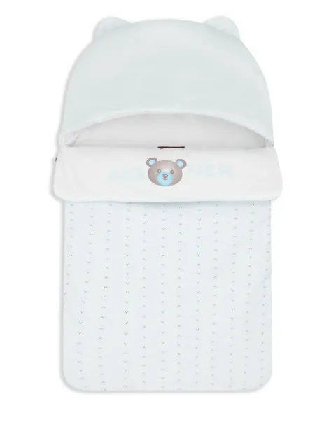 Aigner Kids bear-motif logo baby nest