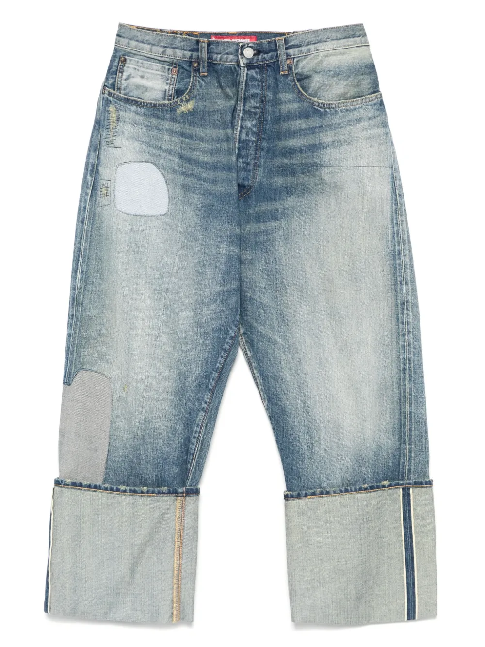 Junya Watanabe MAN patch-detail jeans | Blue | Image 1