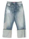 Junya Watanabe MAN patch-detail jeans - Blue