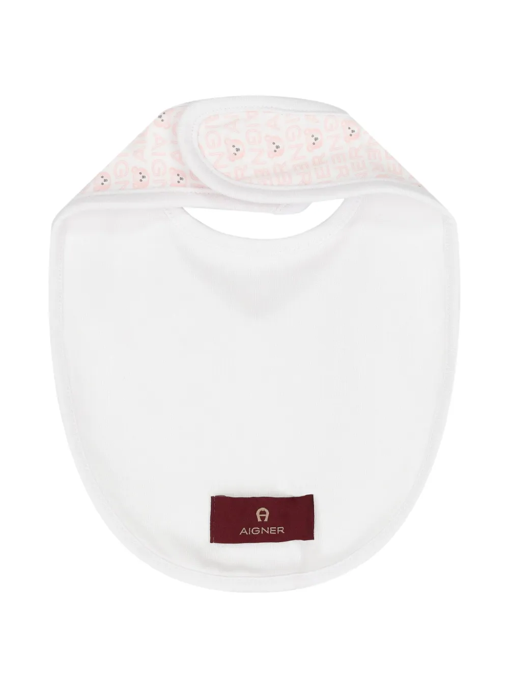 Aigner Kids Slabbetje met logo Wit