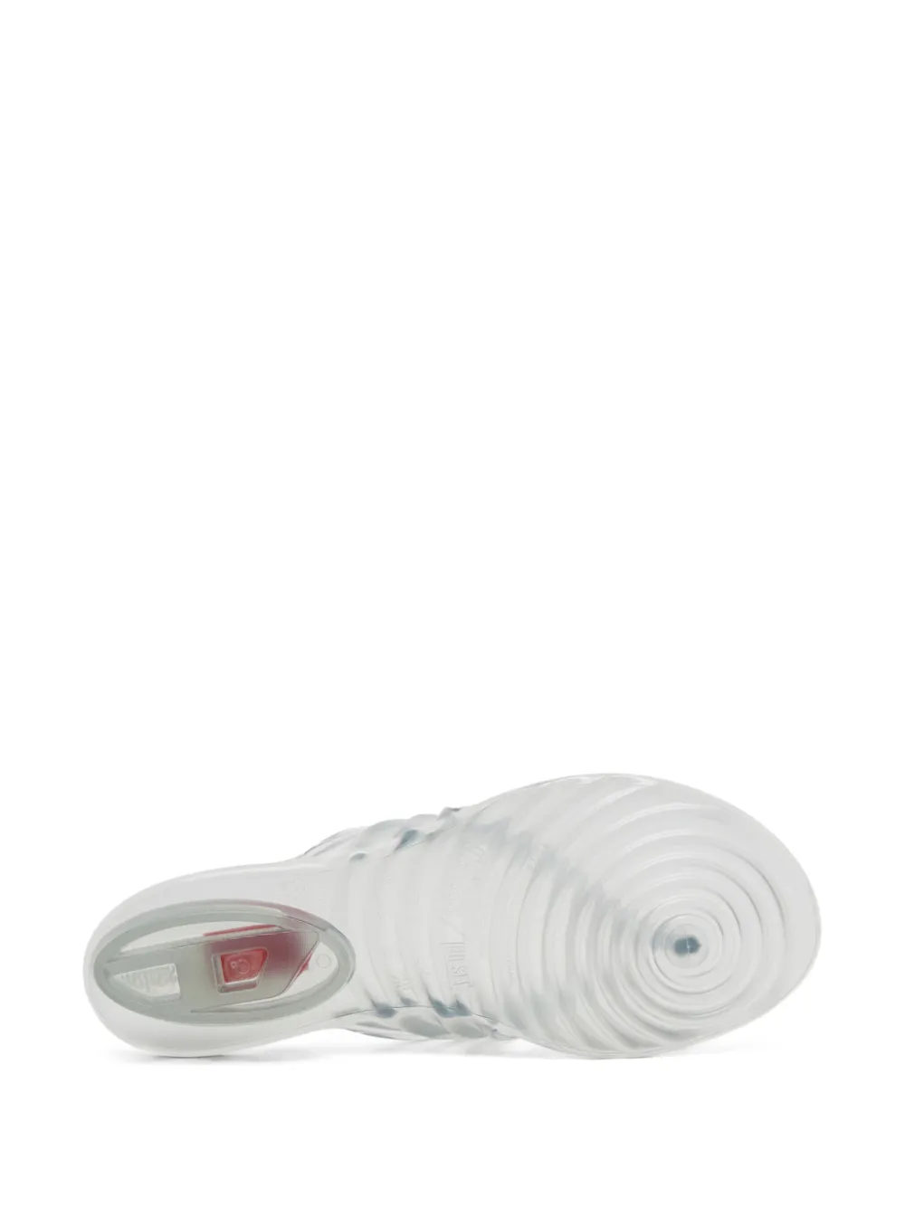 Diesel x Melissa pleated thong sandals Grey