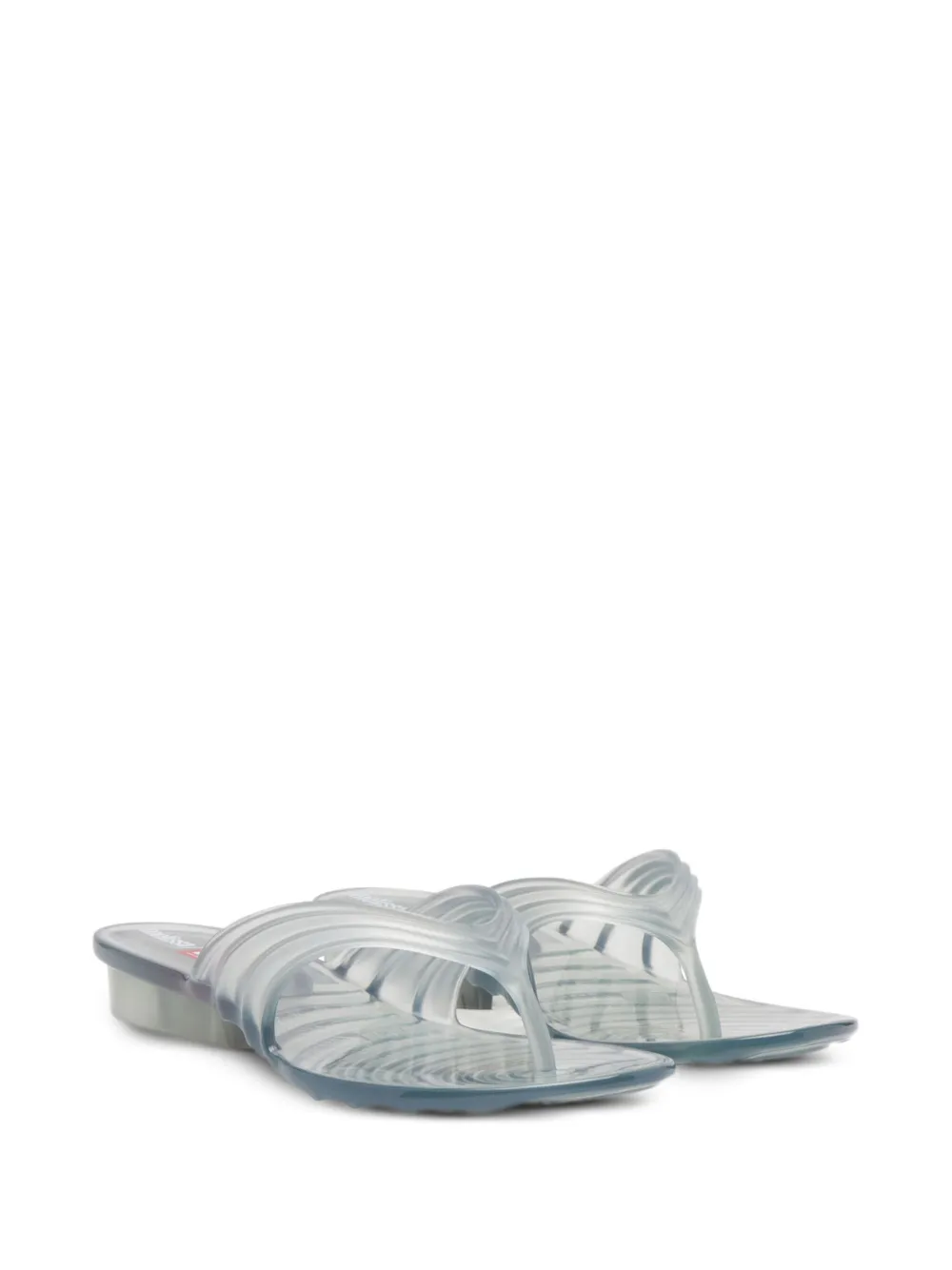 Diesel x Melissa pleated thong sandals Grey