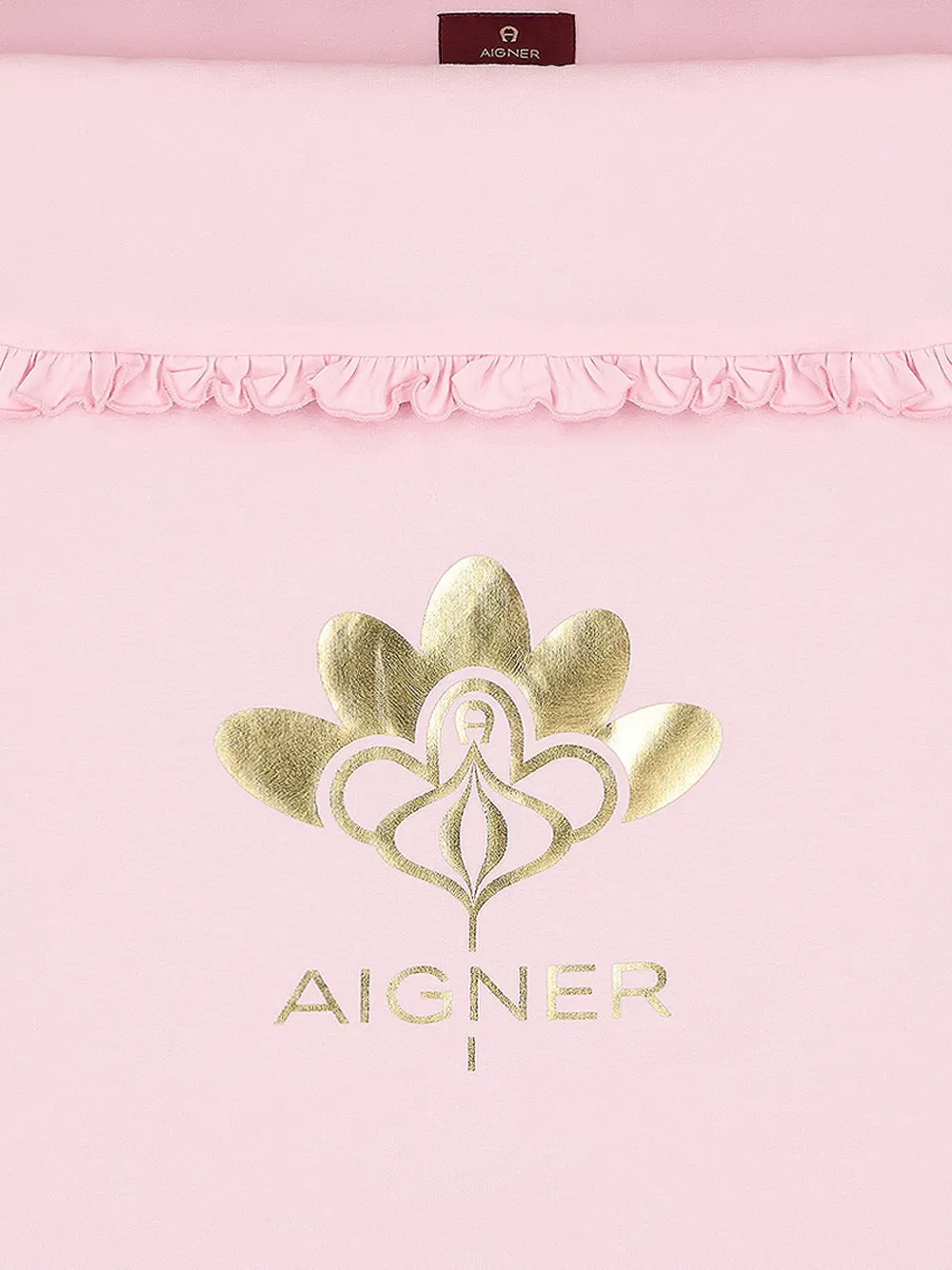 Aigner Kids Deken met bloemenpatroon en logo Roze