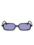 Miu Miu Eyewear logo-lettering sunglasses - Black