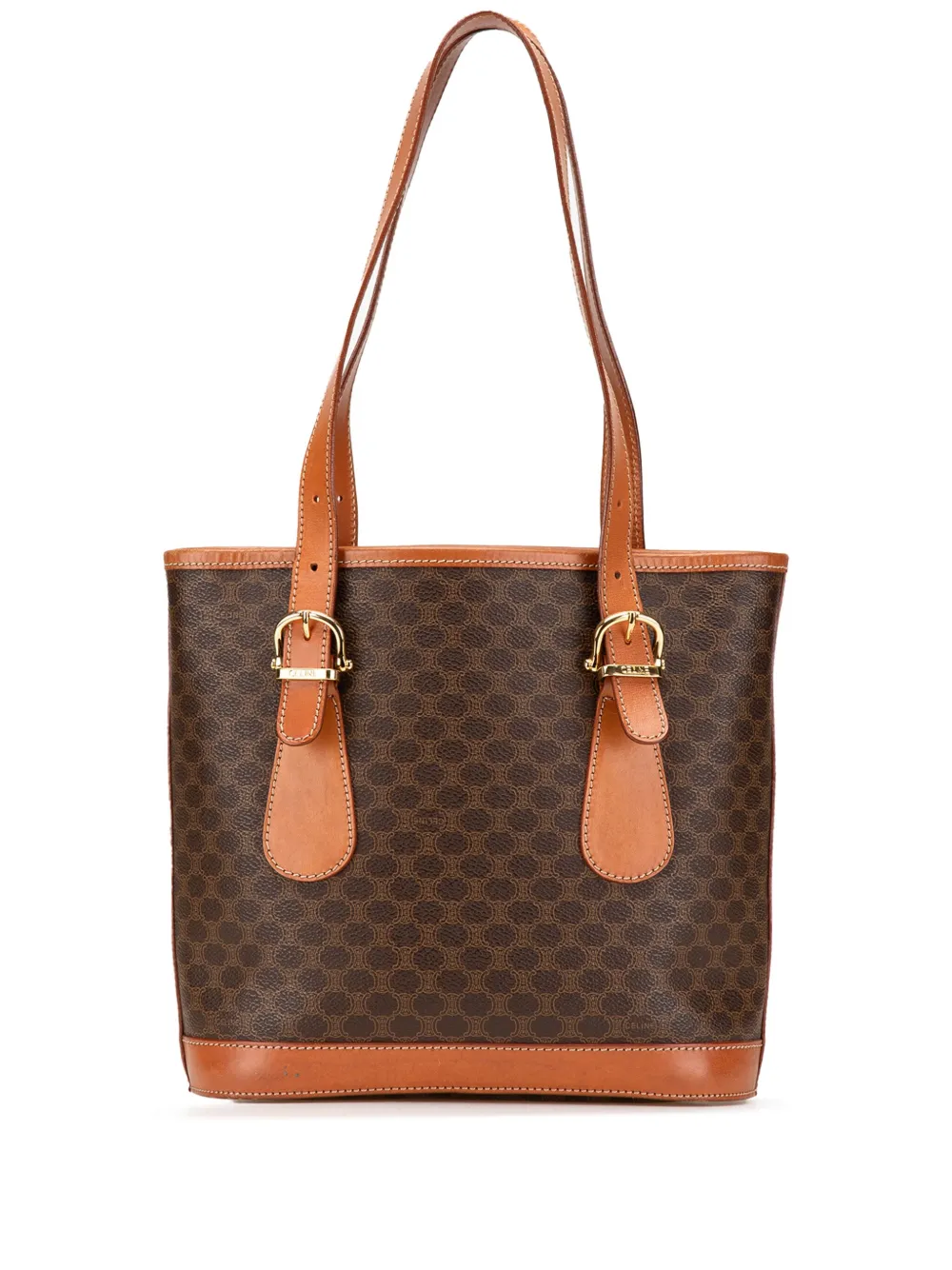 Céline Pre-Owned 2000 Macadam Coated Canvas shoulder bag | Brown | Image 1