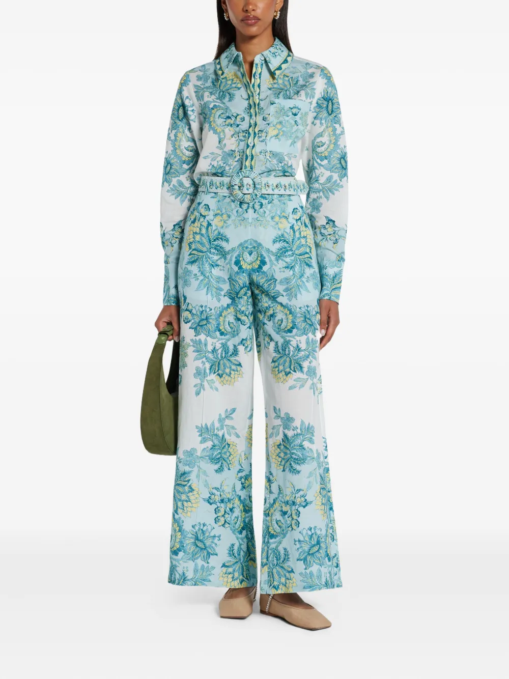 Hemant And Nandita floral-print trousers | Flared & Bell-Bottom Pants | Image 2