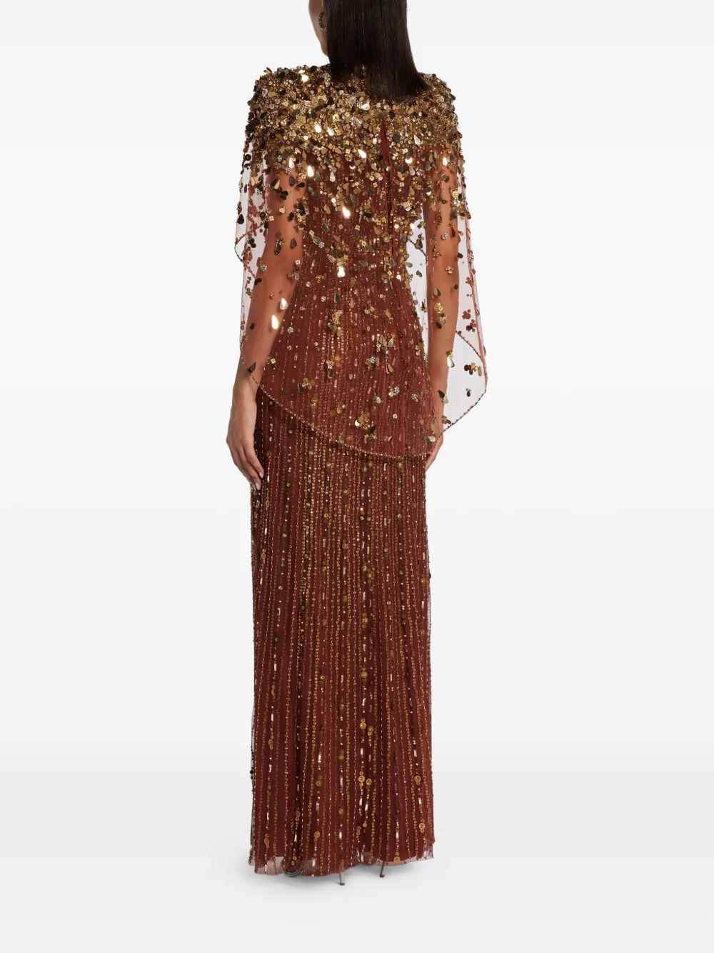 Jenny Packham Nettie jurk Bruin