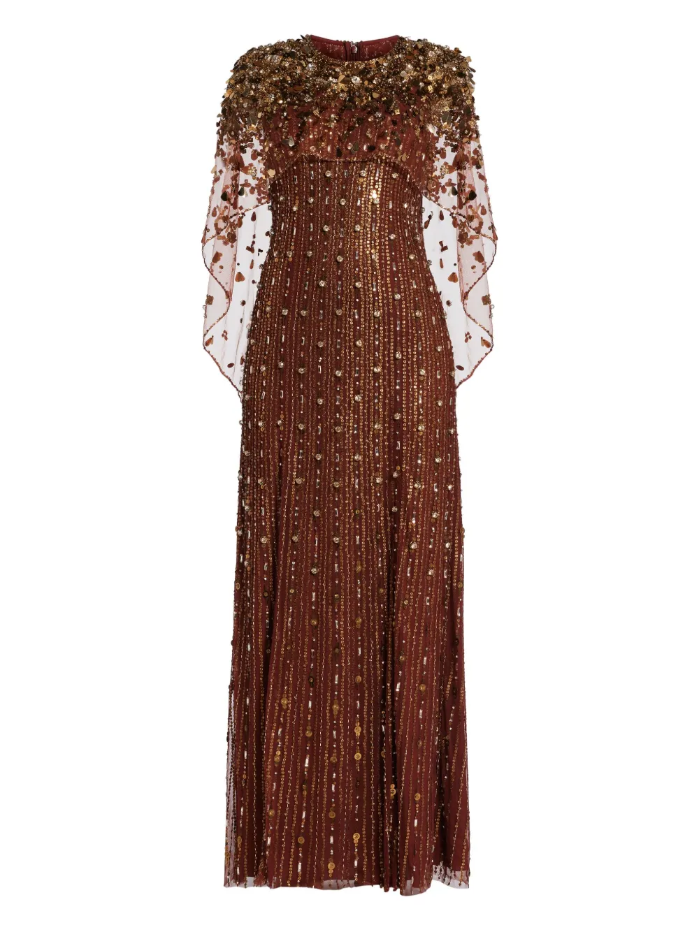 Jenny Packham Nettie jurk Bruin