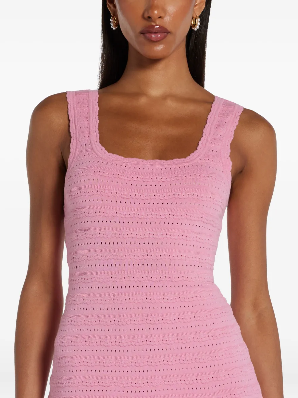 LoveShackFancy Maryanne mini-jurk Roze