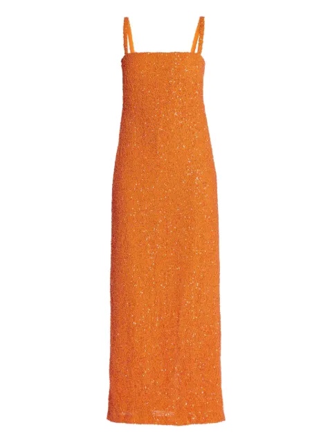No Pise La Grama sequin-embellished maxi dress