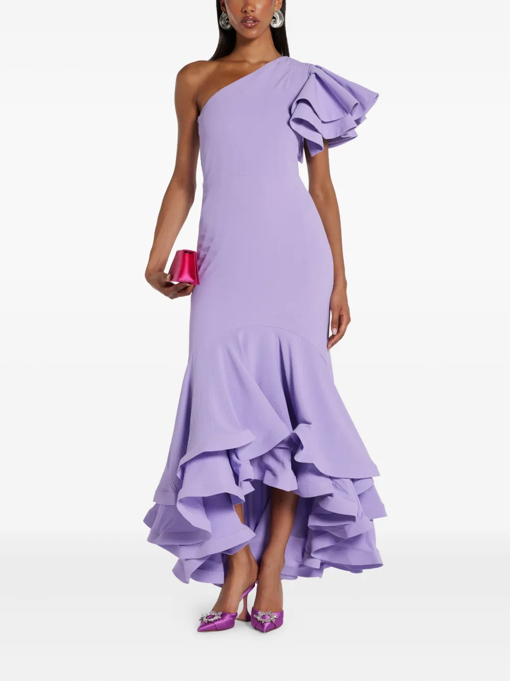 No Pise La Grama robe longue froncée à une épaule | Robes de soirée & robes de cocktail | Image 2