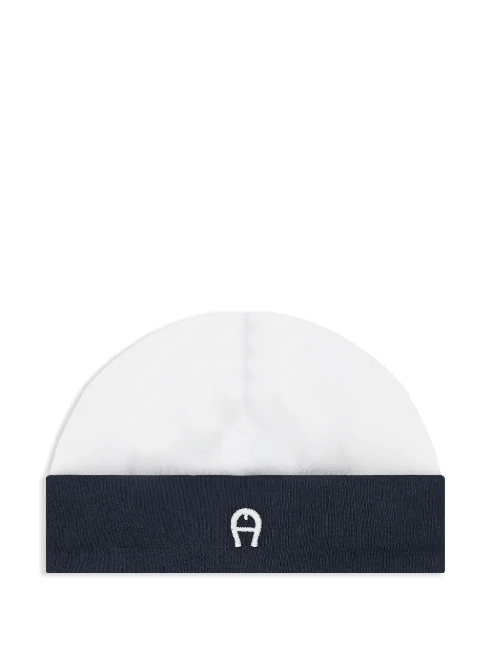 Aigner Kids Muts met geborduurd logo Wit