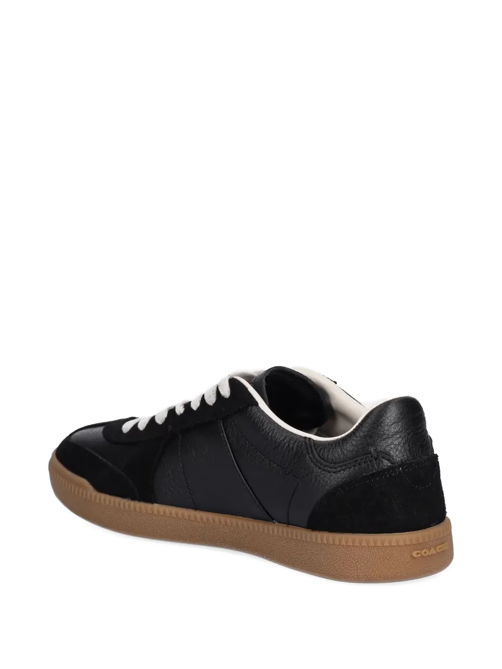 COACH ELLIS SUEDE-PANELLED LACE-UP SNEAKERS