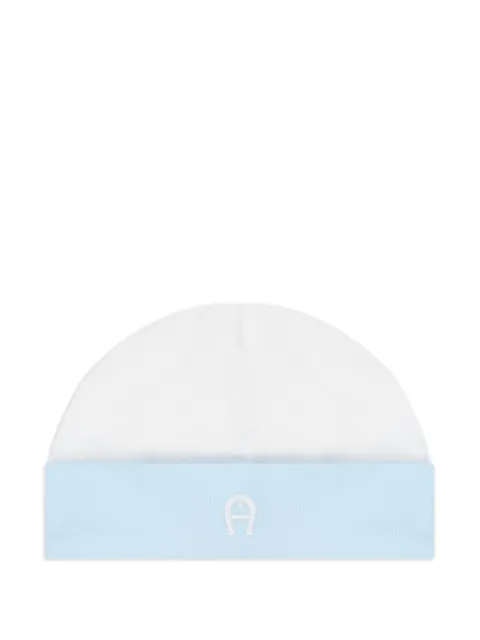 Aigner Kids gorro con logo bordado