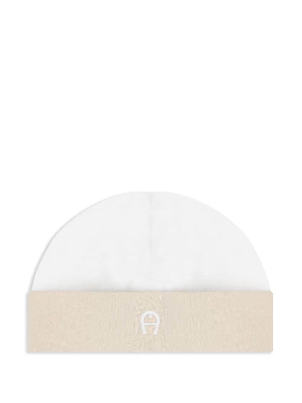 Aigner Kids Muts met geborduurd logo Wit
