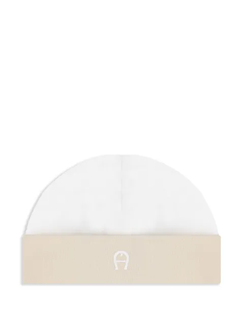 Aigner Kids logo-embroidered beanie