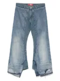 Junya Watanabe MAN panelled jeans - Blue