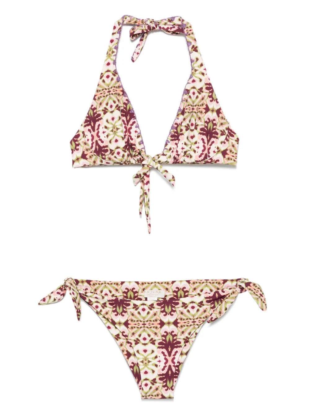 Anjuna bikini con estampado abstracto | verde | Image 1