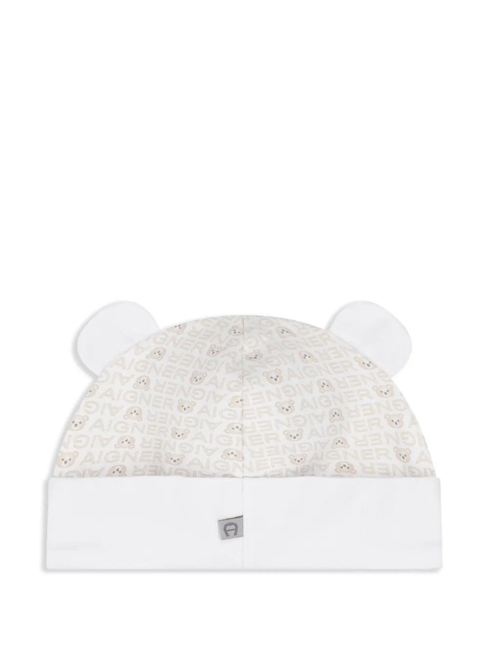 Aigner Kids Muts met teddybeerprint - Beige
