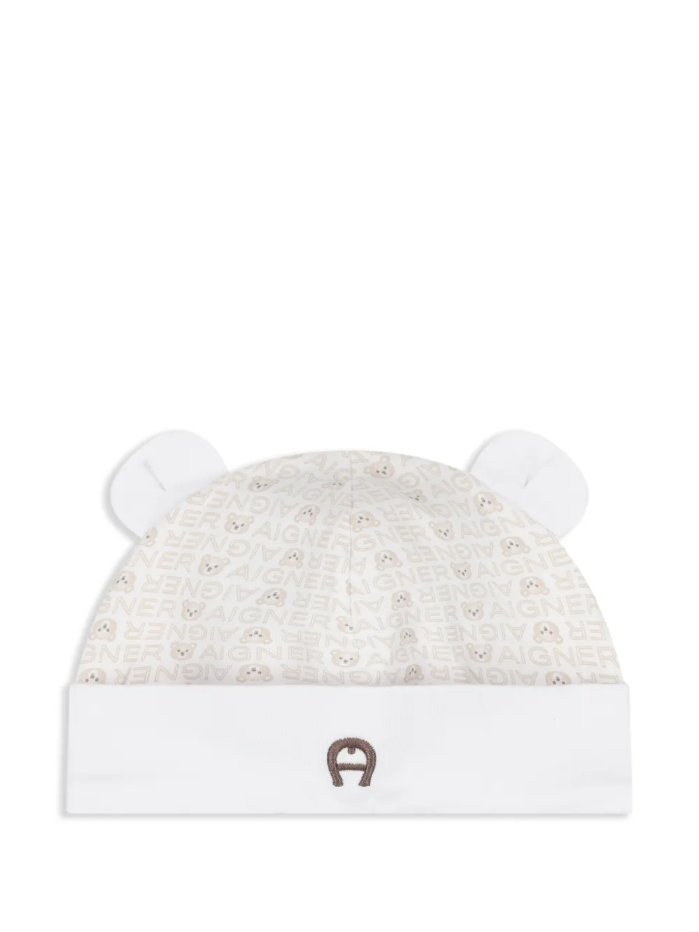 Aigner Kids Muts met teddybeerprint Beige