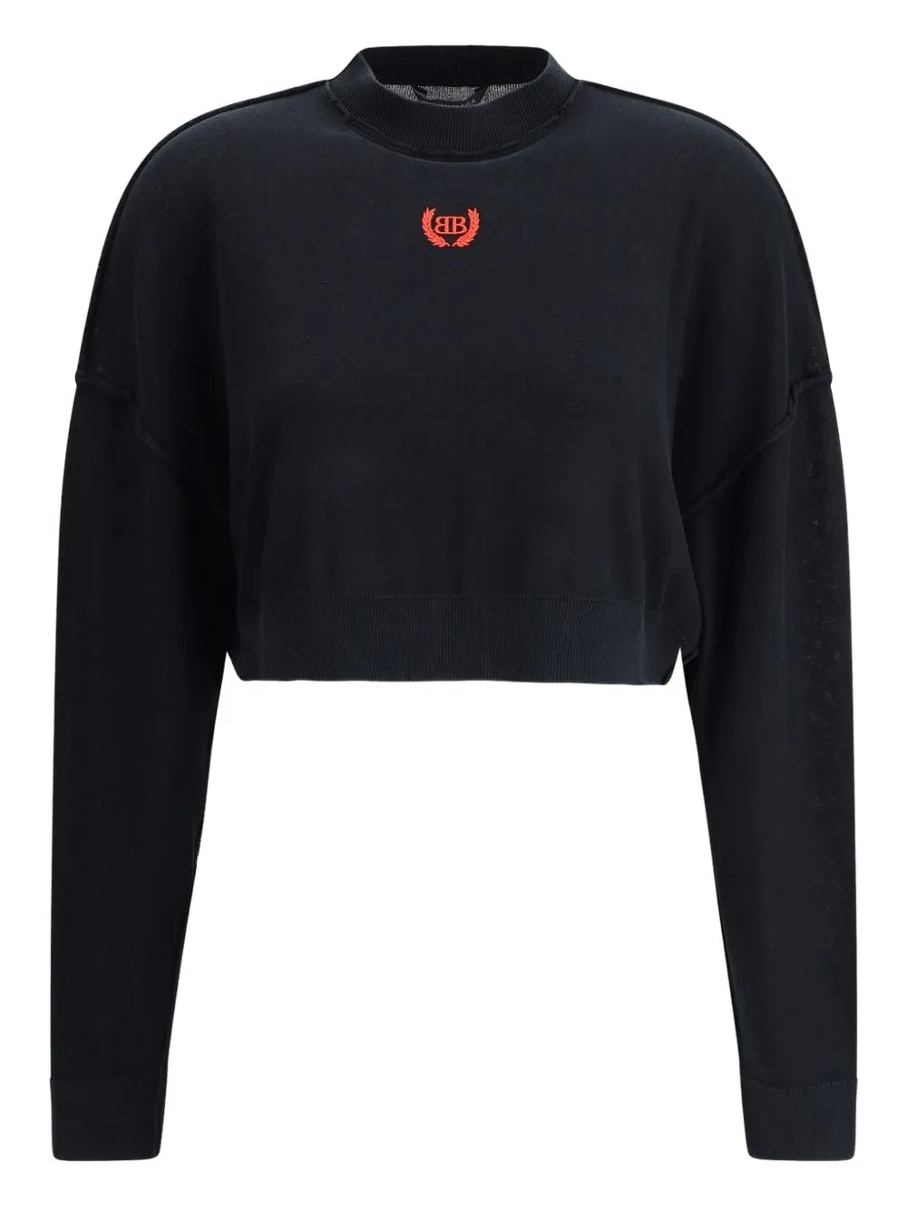 Balenciaga Trui met geborduurd logo Zwart