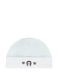 Aigner Kids logo-print beanie - Blue